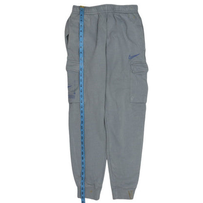Nike Men’s Grey Cargo Fleece Joggers S Regular Fit