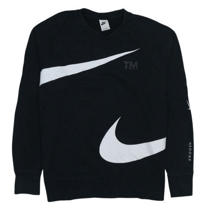 Womens UK Size L Nike Black Pullover Sweatshirt