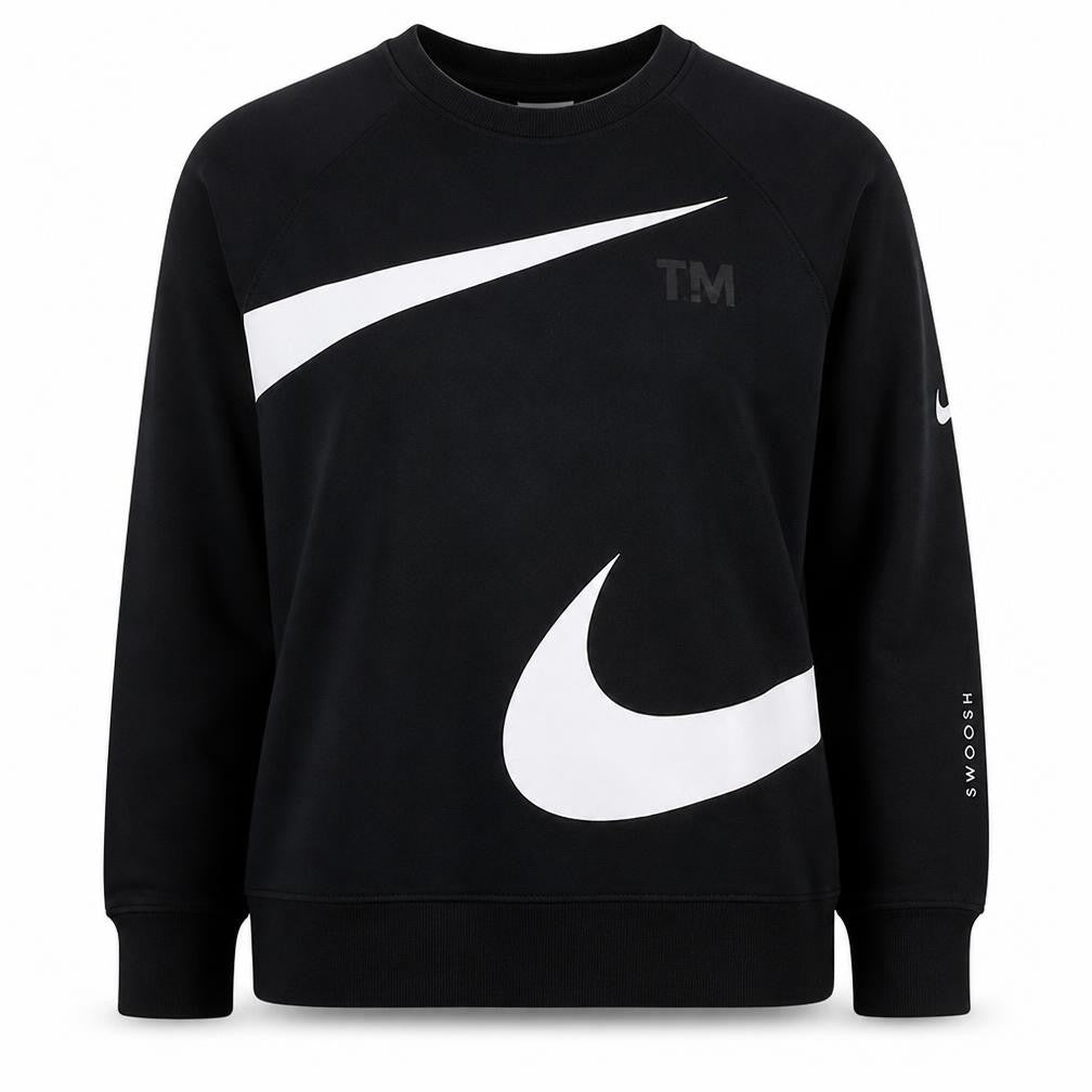 Womens UK Size L Nike Black Pullover Sweatshirt