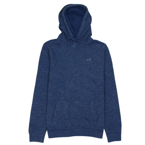 Mens UK Size L Hollister Blue Pullover Hoodie