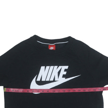 Womens UK Size M Nike Black Pullover Sweatshirt