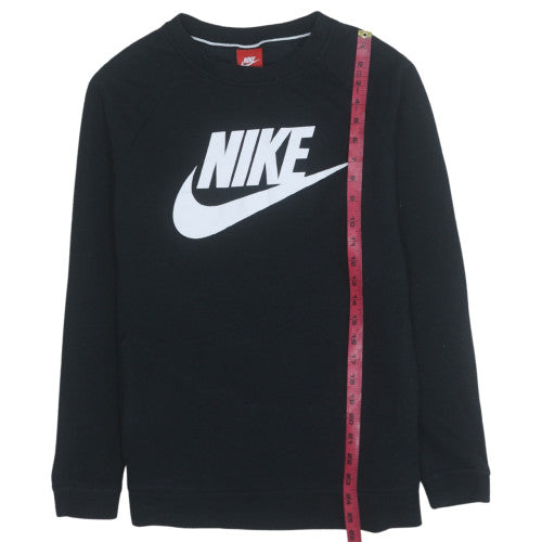 Womens UK Size M Nike Black Pullover Sweatshirt