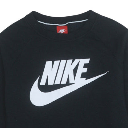 Womens UK Size M Nike Black Pullover Sweatshirt