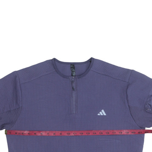 Womens UK Size L adidas Purple Pullover Sweatshirt