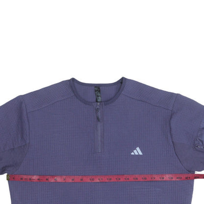 Womens UK Size L adidas Purple Pullover Sweatshirt