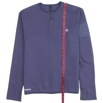 Womens UK Size L adidas Purple Pullover Sweatshirt
