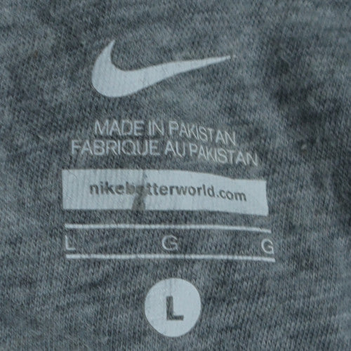 Mens UK Size L Nike Black Full Zip Hoodie