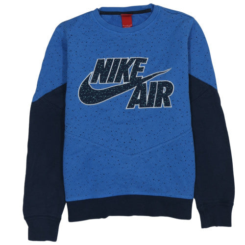 Mens UK Size M Nike Blue Pullover Sweatshirt