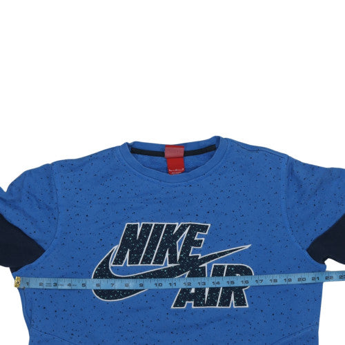 Mens UK Size M Nike Blue Pullover Sweatshirt