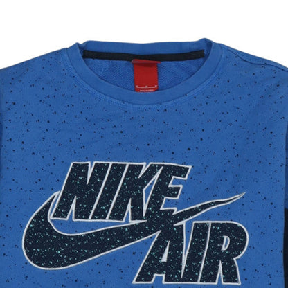 Mens UK Size M Nike Blue Pullover Sweatshirt