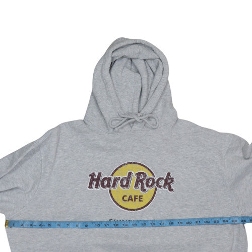 Womens UK Size 2XL Hard Rock Cafe Grey Pullover Hoodie