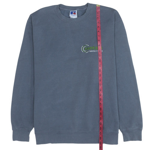 Mens UK Size 3XL Russell Blue Pullover Sweatshirt