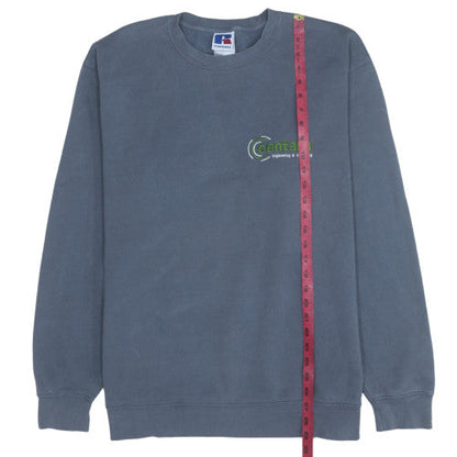 Mens UK Size 3XL Russell Blue Pullover Sweatshirt