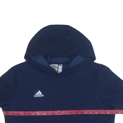 Boys UK Size 13-14 Years adidas Blue Pullover Hoodie