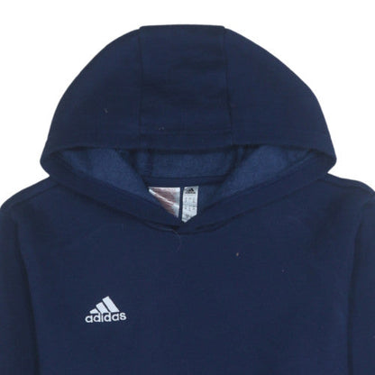 Boys UK Size 13-14 Years adidas Blue Pullover Hoodie