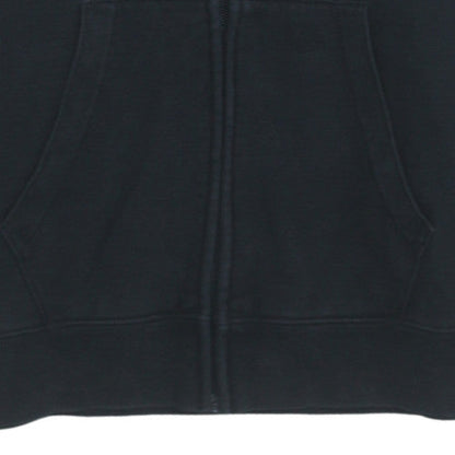 Champion Boys Black Full Zip Hoodie Size L Fleece Logo Sweatshirt