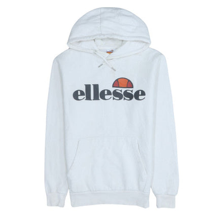 Womens UK Size 8 ellesse White Pullover Hoodie