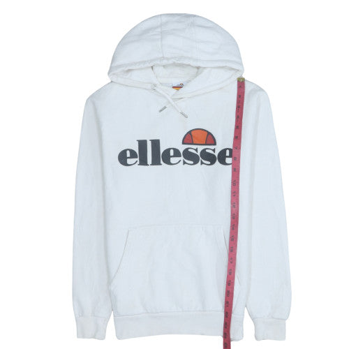 Womens UK Size 8 ellesse White Pullover Hoodie