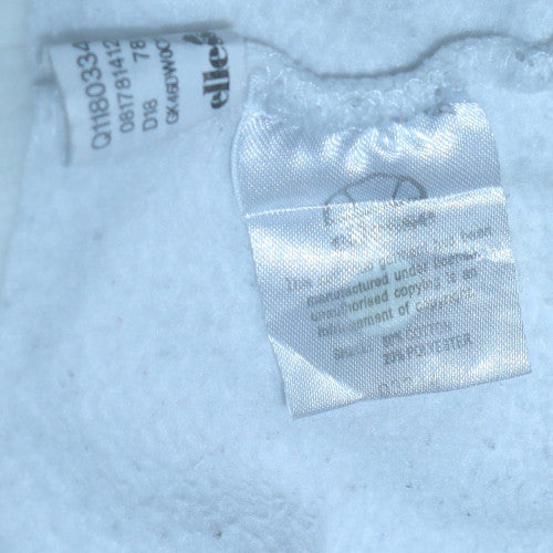 Womens UK Size 8 ellesse White Pullover Hoodie