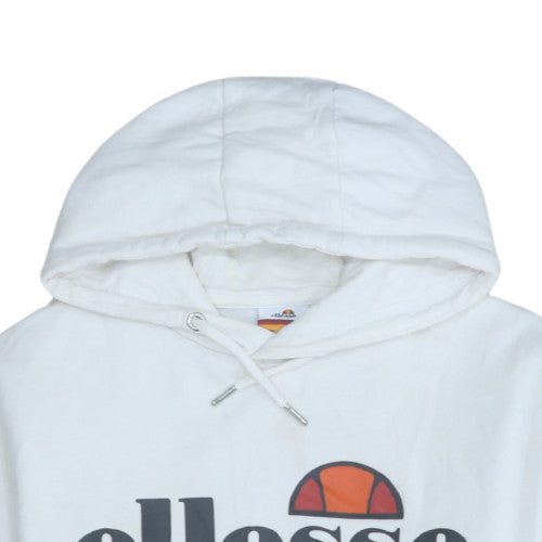 Womens UK Size 8 ellesse White Pullover Hoodie
