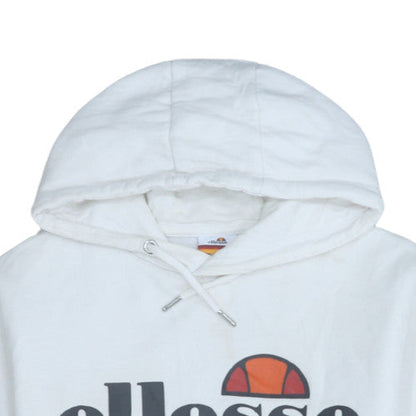 Womens UK Size 8 ellesse White Pullover Hoodie