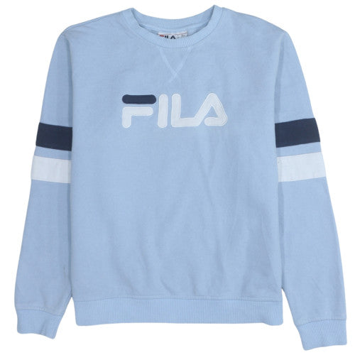 Womens UK Size L FILA Blue Pullover Sweatshirt