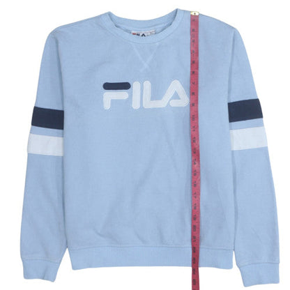 Womens UK Size L FILA Blue Pullover Sweatshirt