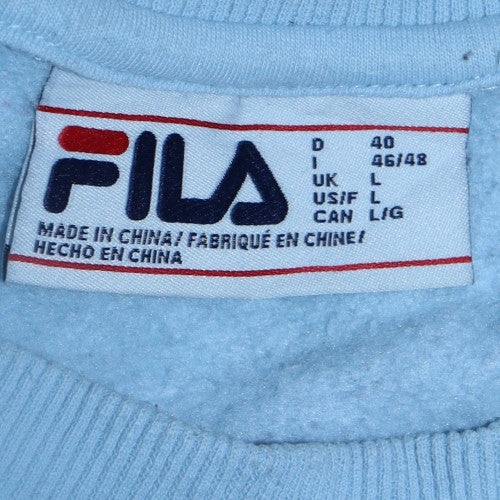 Womens UK Size L FILA Blue Pullover Sweatshirt