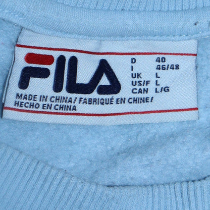 Womens UK Size L FILA Blue Pullover Sweatshirt