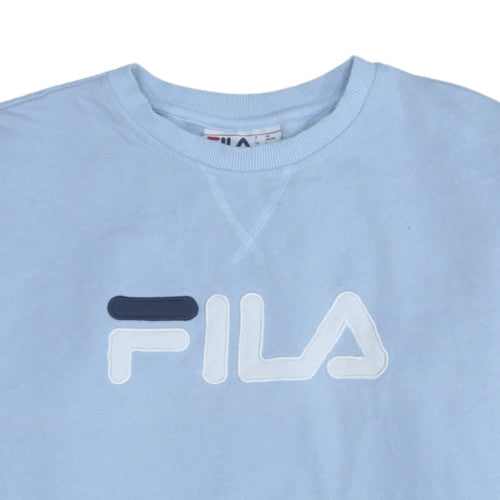Womens UK Size L FILA Blue Pullover Sweatshirt