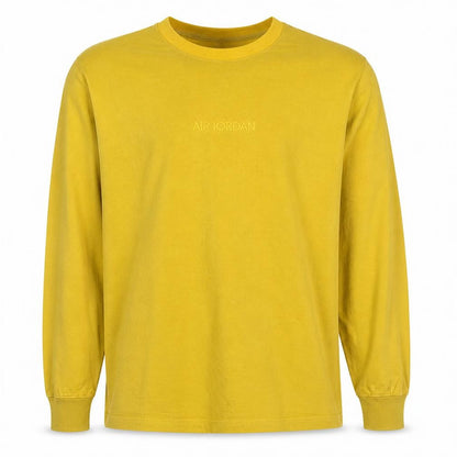 Mens UK Size XL Nike Jordan Yellow Pullover Sweatshirt
