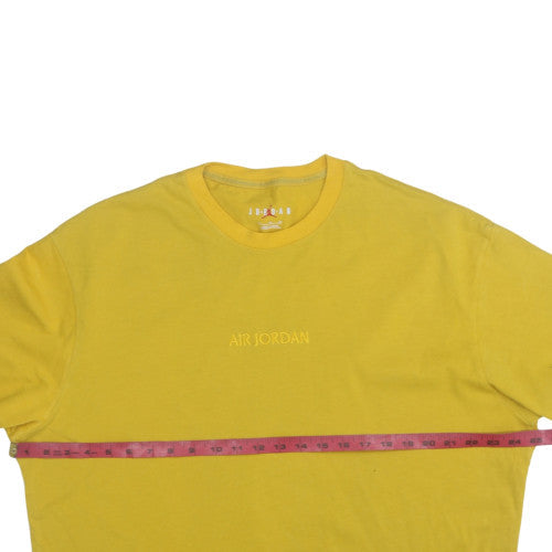 Mens UK Size XL Nike Jordan Yellow Pullover Sweatshirt