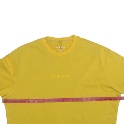 Mens UK Size XL Nike Jordan Yellow Pullover Sweatshirt