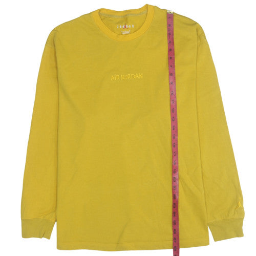 Mens UK Size XL Nike Jordan Yellow Pullover Sweatshirt