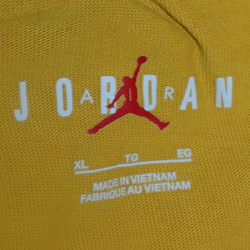Mens UK Size XL Nike Jordan Yellow Pullover Sweatshirt