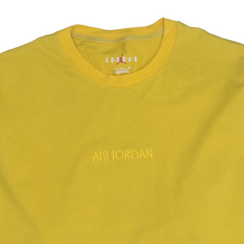 Mens UK Size XL Nike Jordan Yellow Pullover Sweatshirt