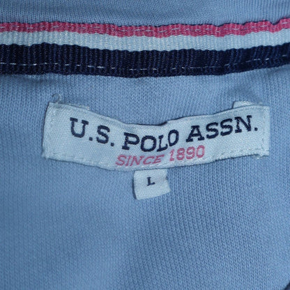 Womens UK Size L U.S. Polo Assn. Blue Pullover Hoodie