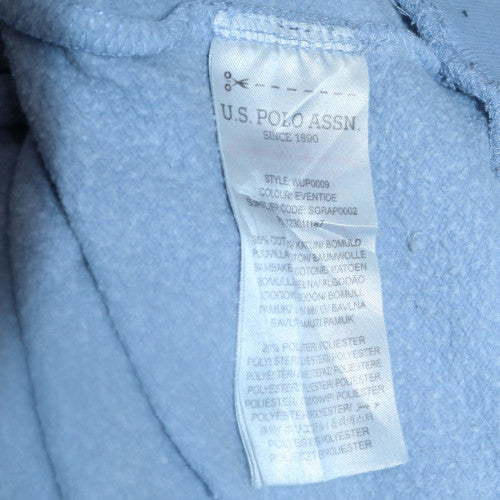 Womens UK Size L U.S. Polo Assn. Blue Pullover Hoodie