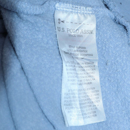 Womens UK Size L U.S. Polo Assn. Blue Pullover Hoodie