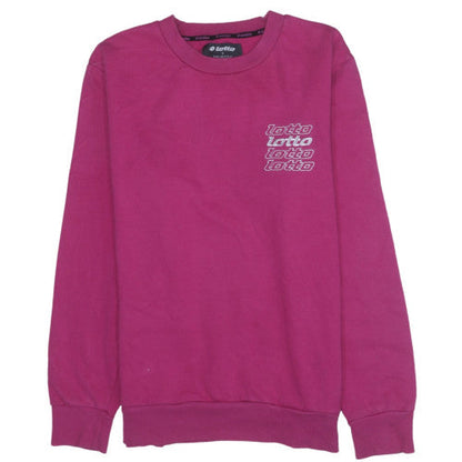Womens UK Size L Lotto Pink Pullover Sweatshirt