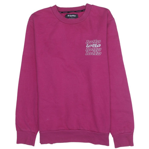 Womens UK Size L Lotto Pink Pullover Sweatshirt