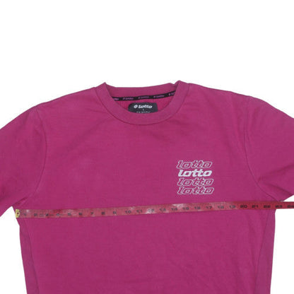 Womens UK Size L Lotto Pink Pullover Sweatshirt