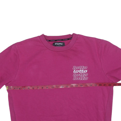 Womens UK Size L Lotto Pink Pullover Sweatshirt