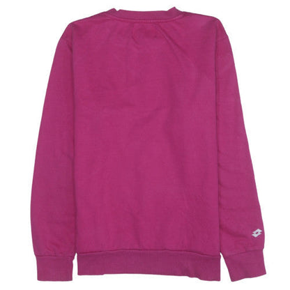 Womens UK Size L Lotto Pink Pullover Sweatshirt