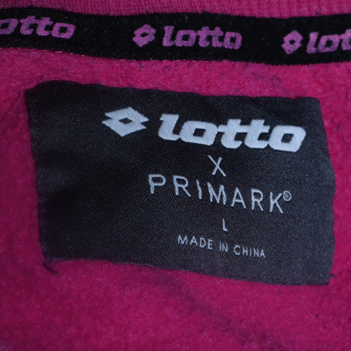 Womens UK Size L Lotto Pink Pullover Sweatshirt