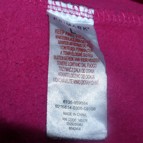Womens UK Size L Lotto Pink Pullover Sweatshirt