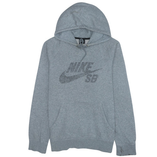 Mens UK Size L Nike Grey Pullover Hoodie
