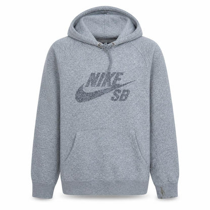 Mens UK Size L Nike Grey Pullover Hoodie