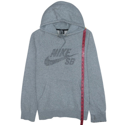 Mens UK Size L Nike Grey Pullover Hoodie
