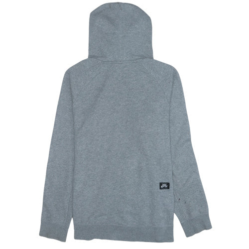 Mens UK Size L Nike Grey Pullover Hoodie
